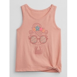 babyGap Knot-Tie Graphic Tank Top