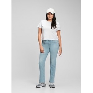 Mid Rise Classic Straight Jeans