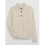 Kids Cable-Knit Mockneck Sweater