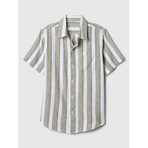 Kids Linen-Blend Vacay Shirt