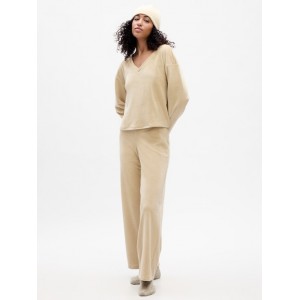 Relaxed Ribbed Velour PJ Pants