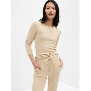 Ribbed Pointelle PJ Top