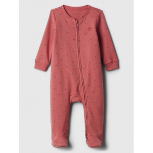 Baby Print Two-Way Zip One-Piece