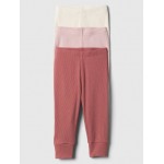 Baby Ribbed Pull-On Pants (3-Pack)