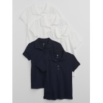Kids Uniform Stretch Pique Polo Shirt (5-Pack)