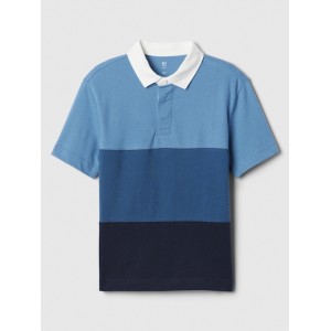 Kids Colorblock Rugby Polo Shirt