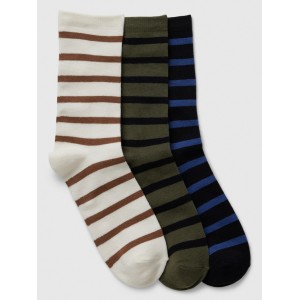Kids Stripe Crew Socks (3-Pack)