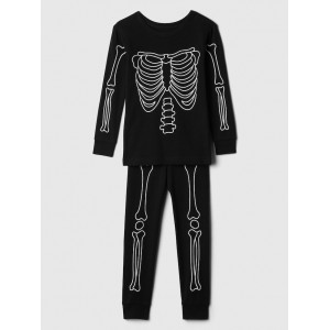 Kids & babyGap 100% Organic Cotton Skeleton PJ Set