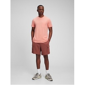 7 French Terry Cargo Sweat Shorts with E-Waist
