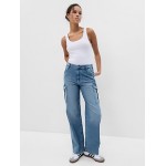 Mid Rise 90s Loose Cargo Jeans