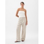 365 High Rise Linen-Cotton Trousers