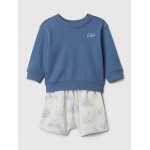 Baby Linen-Cotton Logo Outfit Set