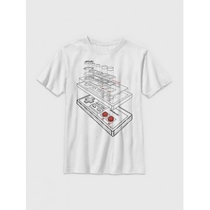 Kids Nintendo NES Controller Graphic Tee