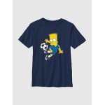Kids Bart Simpson Soccer Graphic Tee