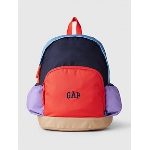 Kids Recycled Colorblock Logo Backpack