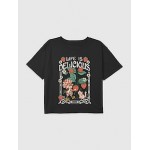 Kids Strawberry Shortcake Life Is Delicious Graphic Boxy Crop Tee