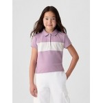 Kids Pique Cropped Polo Shirt