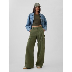 Low Rise Cargo Baggy Khakis