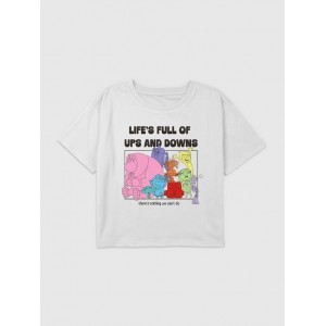 Kids Inside Out 2 Emotions Graphic Boxy Crop Tee