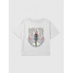 Kids Rock and Roll Festival Graphic Boxy Crop Tee