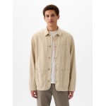 Linen-Cotton Chore Jacket