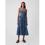 Organic Cotton Denim Maxi Dress