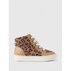 Toddler Leopard High-Top Sneakers