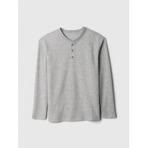 Kids Recycled Waffle Henley T-Shirt