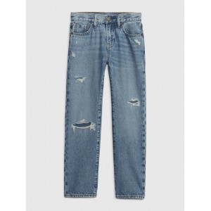 Kids Rip & Repair Original Straight Jeans with Washwell