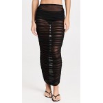 Mesh Ruched Skirt