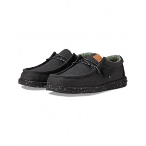 Wally Washed Canvas Slip-On Casual Shoes Black/Black