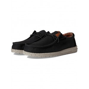 Wally Washed Canvas Slip-On Casual Shoes Black