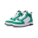 Kilian Retro High-Top Sneakers Emerald Green/White