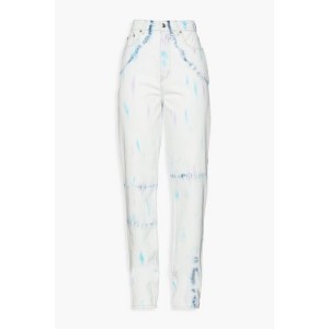 Dahoi tie-dyed high-rise tapered jeans
