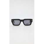 Lewis Black Sunglasses with Grey Flat Lenses