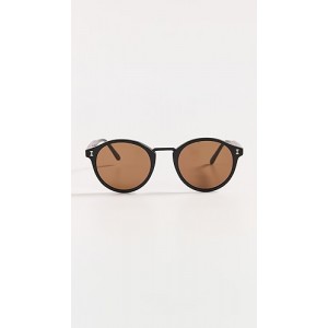 Village Matte Black with Brown Lenses Sunglasses