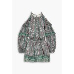 Gabinia paisley-print cotton and silk-blend crepon mini dress