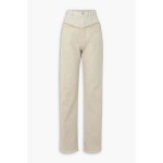 Noemie frayed two-tone jeans