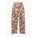 Camouflage-print cotton-canvas cargo pants