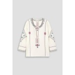 Clarisa embroidered cotton top