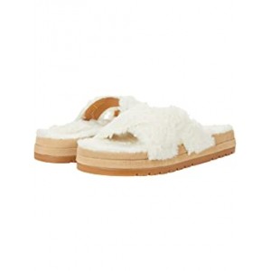 Lexi Crisscross Comfort Cozy Sandal Natural