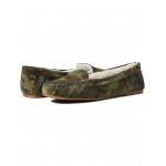 Millie Moccasin Sherpa Lined Camo/Dark Green