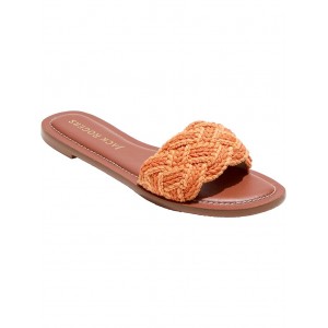 Dumont Woven Rope Flat Sandals Apricot