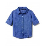 Chambray Roll Up Top (Toddler/Little Kids/Big Kids) Blue