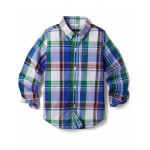 Plaid Button-Up Shirt (Toddler/Little Kids/Big Kids) Multicolor