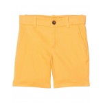 Linen Flat Front Shorts (Toddler/Little Kids/Big Kids) Orange