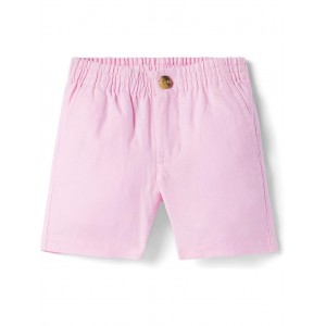 Linen Pull-On Shorts (Toddler/Little Kids/Big Kids) Pink