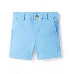 Twill Flat Front Shorts (Toddler/Little Kids/Big Kids) Blue