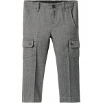 Herringbone Wool Cargo Pants (Toddler/Little Kids/Big Kids) Grey
