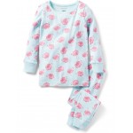 Flamingo Print Tight Fit Sleepwear (Toddler/Little Kids/Big Kids) Multicolor